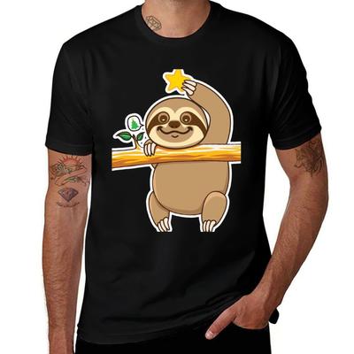Sloth Tree TShirt Casual Daily Graphic Tee