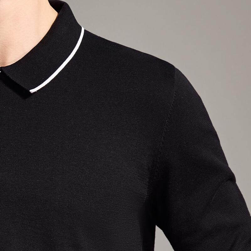 Antonio Men's Silk Linen Cotton Blend Business Casual Long Sleeve Polo Shirt