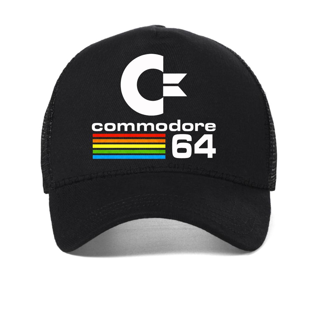 Commodore 64 Mesh Baseball Cap Outdoor Casual Breathable Mesh Trucker Hats Fashion Sport Adjustable Snapback Cap Gorras