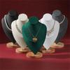Praktischer Stabiler Flor Schmuckbüste Ständer Kleiner Halsketten-Displayhalter Schmuckzubehör für Messeausstellungen