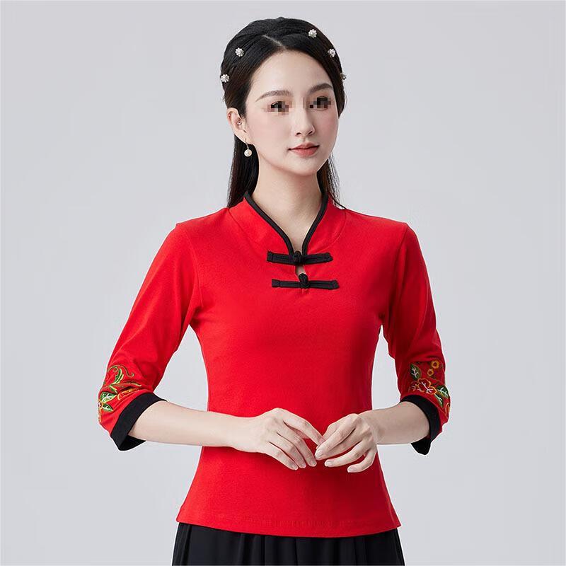 Этнический вышитый шифоновый танцевальный комплект для женщин 7XL