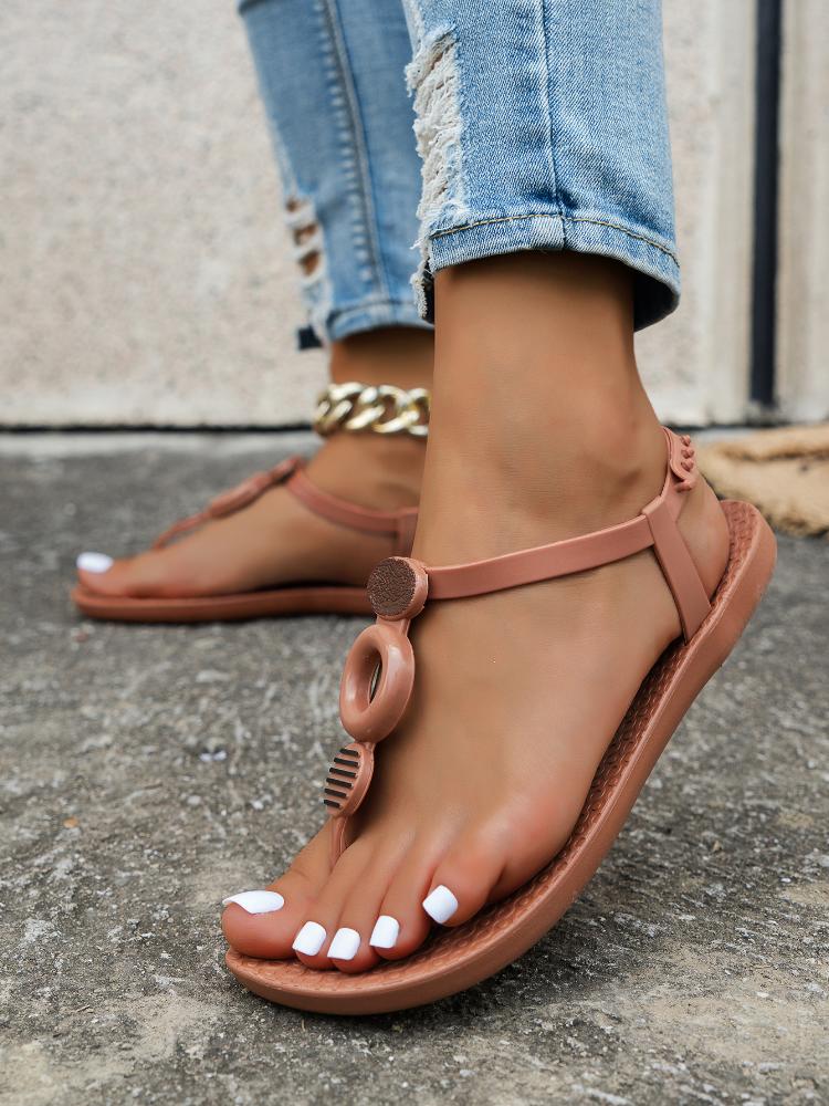 

Мода 2024 Новые женские летние босоножки с открытым носком, декоративные босоножки с пуговицами, праздничные пляжные сандалии для отдыха на открытом воздухе, женская обувь 40 хаки