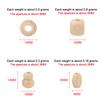 100Pcs Oval Natural Wooden Loose Spacer Beads For Diy Handmade Bracelet Necklace Jewelry Making Accessories Materials