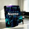 Custom Name Personalized Avatar Print Blanket, Home Decor, Bedroom, Sofa, Camping, Couch, Gifts for Birthday Christmas