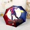 Lamine Yamal Customized Name Umbrella Compact Travel Automatic Umbrella with 8-Rib Compact Design for Women/Men Outdoor Accessory Gift for Festivals