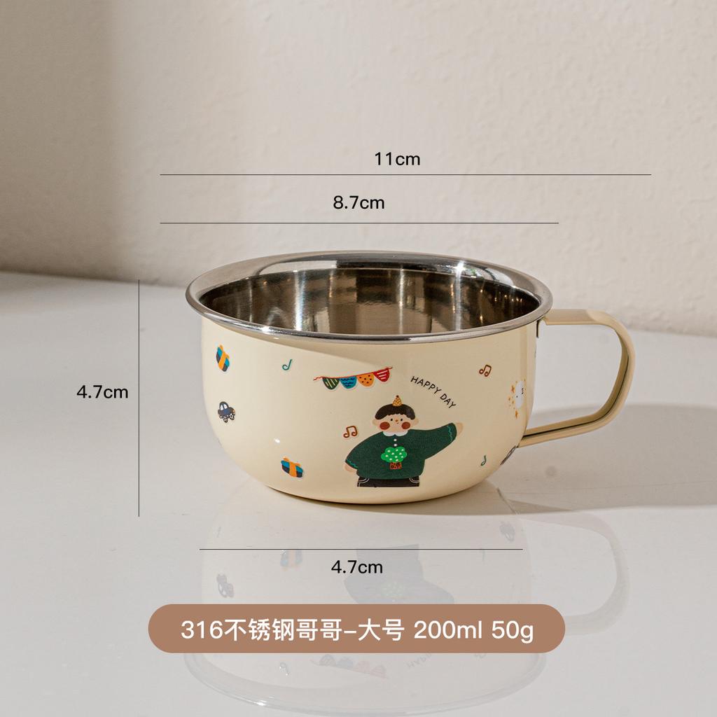 316 stainless steel open mouth small water cup Anti Scalding Milk Coffee Mug Cute Mini Drinking Thermos for Children fashion mug