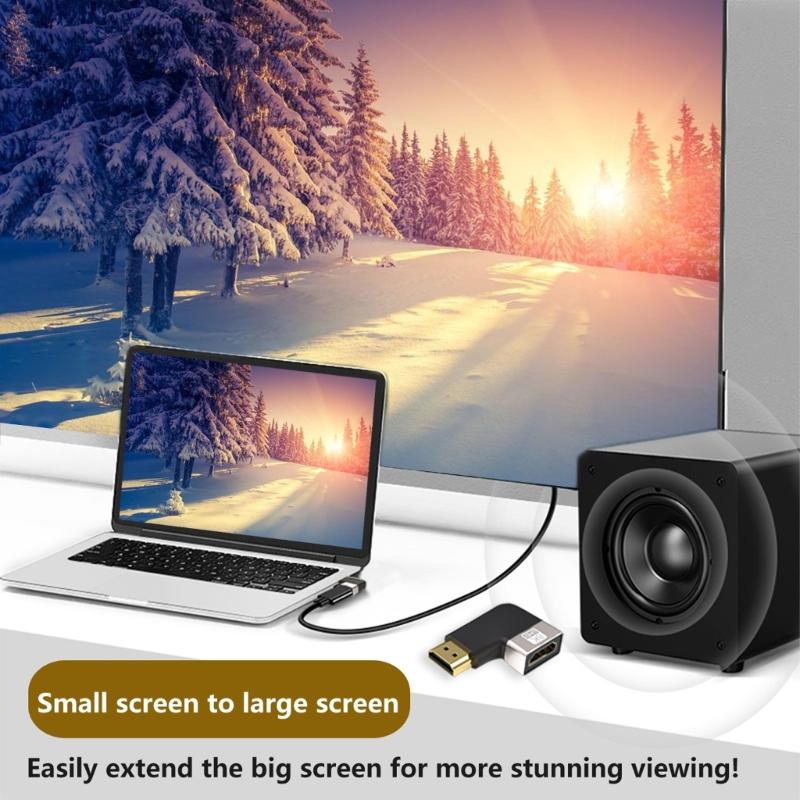 HDMI-kompatibler 2.1 8K-Erweiterungsstecker-Adapter 48 Gbit/s Stecker auf Buchse Konverter 8K@60Hz 4K@120Hz Unterstützung 3D eArc