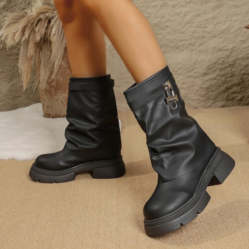 Fashion Women High Quality Simple and Versatile High Boots Platform Fashion New Shoes Designer 2025 Party Knee Boots Woman Boot