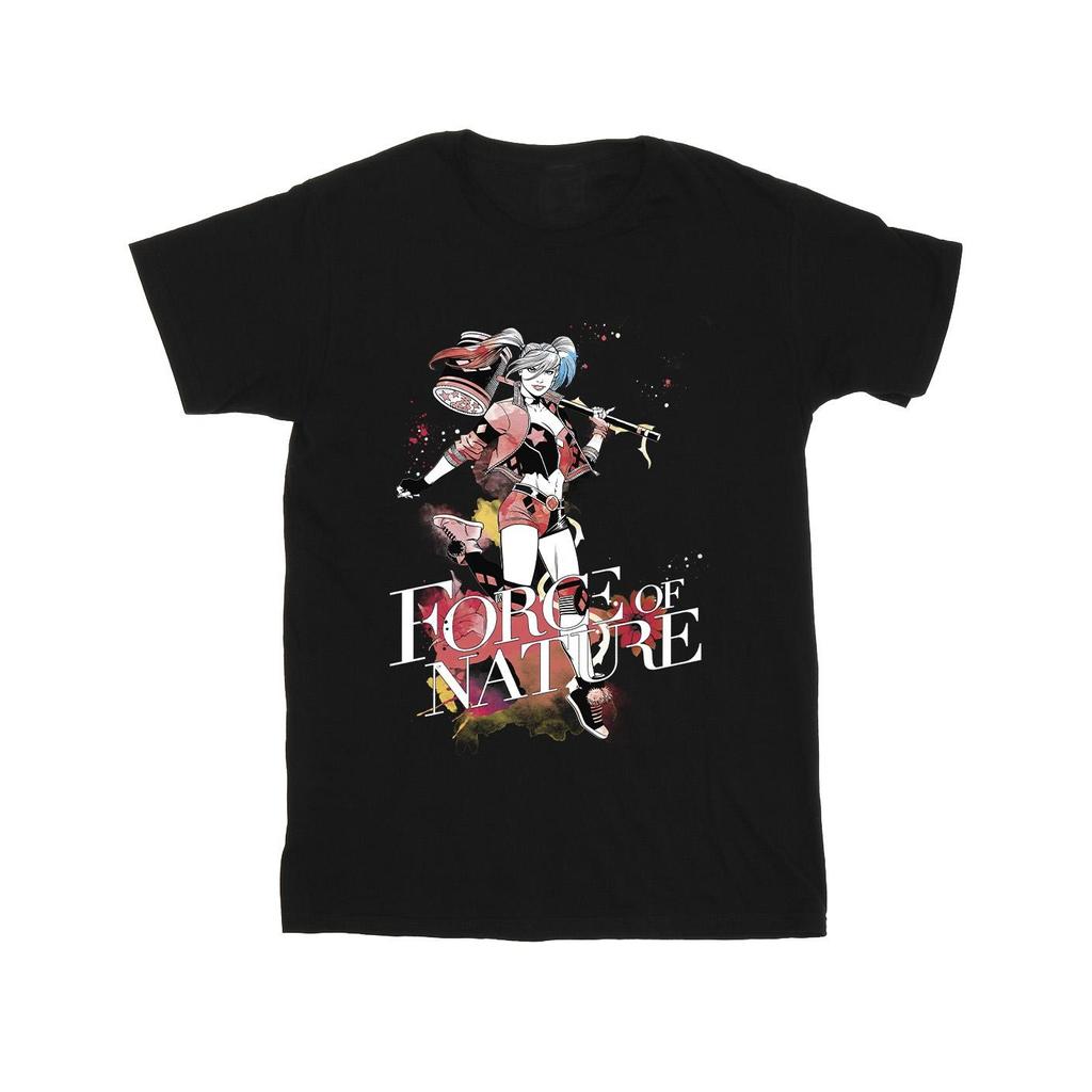 DC Comics Herren Harley Quinn Forces Of Nature T-Shirt