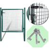 Vidaxl Brama Ogrodzeniowa Single Door 100X100 Cm, Stal Malowana Proszkowo