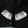 Fashional Detachable Fake Sleeves Spring Decorative Sleeves Lace Ruffles Elbow Detachable Sleeve Cuff Universal Fake Cuff