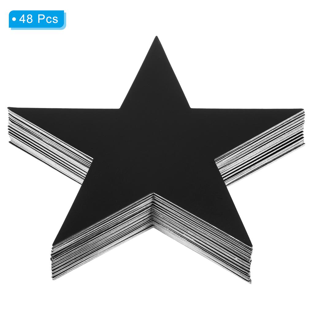 Cutouts Double Printed Paper Glitter Star Confetti Cutouts Cardboard Stars for Bulletin Board Classroom Party 48/60/150pcs