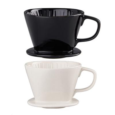 Keramik Pour Over Kaffeefilter Wiederverwendbarer Kegel Tropfhalter Kaffeebrühfilter Kegel Büro