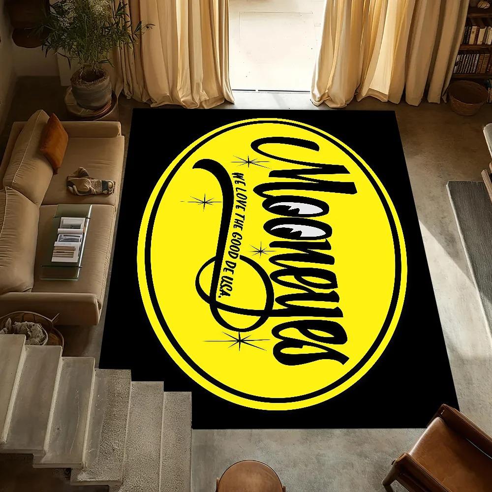 Small Mooneyes Carpet Anti-Slip Kitchen Bedroom Handmade Tufted Rug Carpet Living Room Entrance Decoration Exquisite Decoration