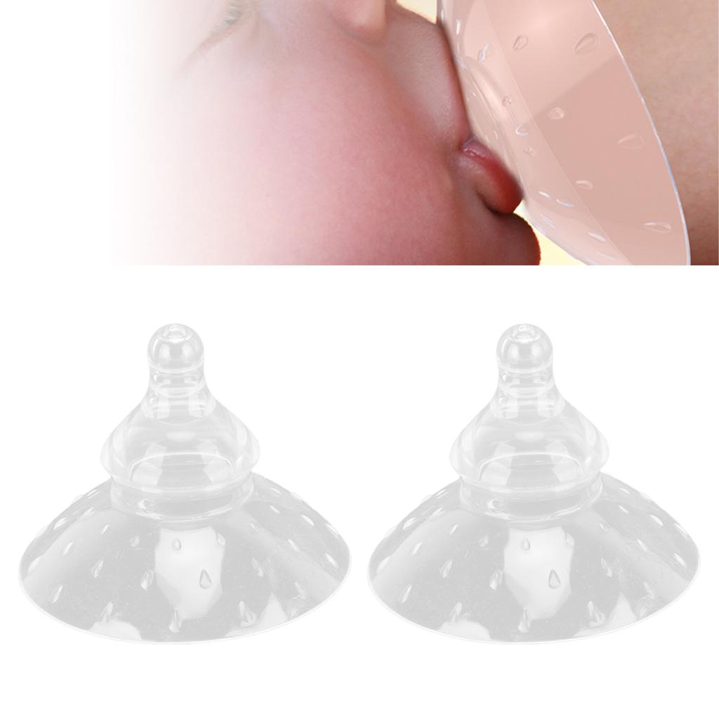 2pcs Nipple Shields ABS Silicone Contact Breast Shields Nipple Protector for Breastfeeding