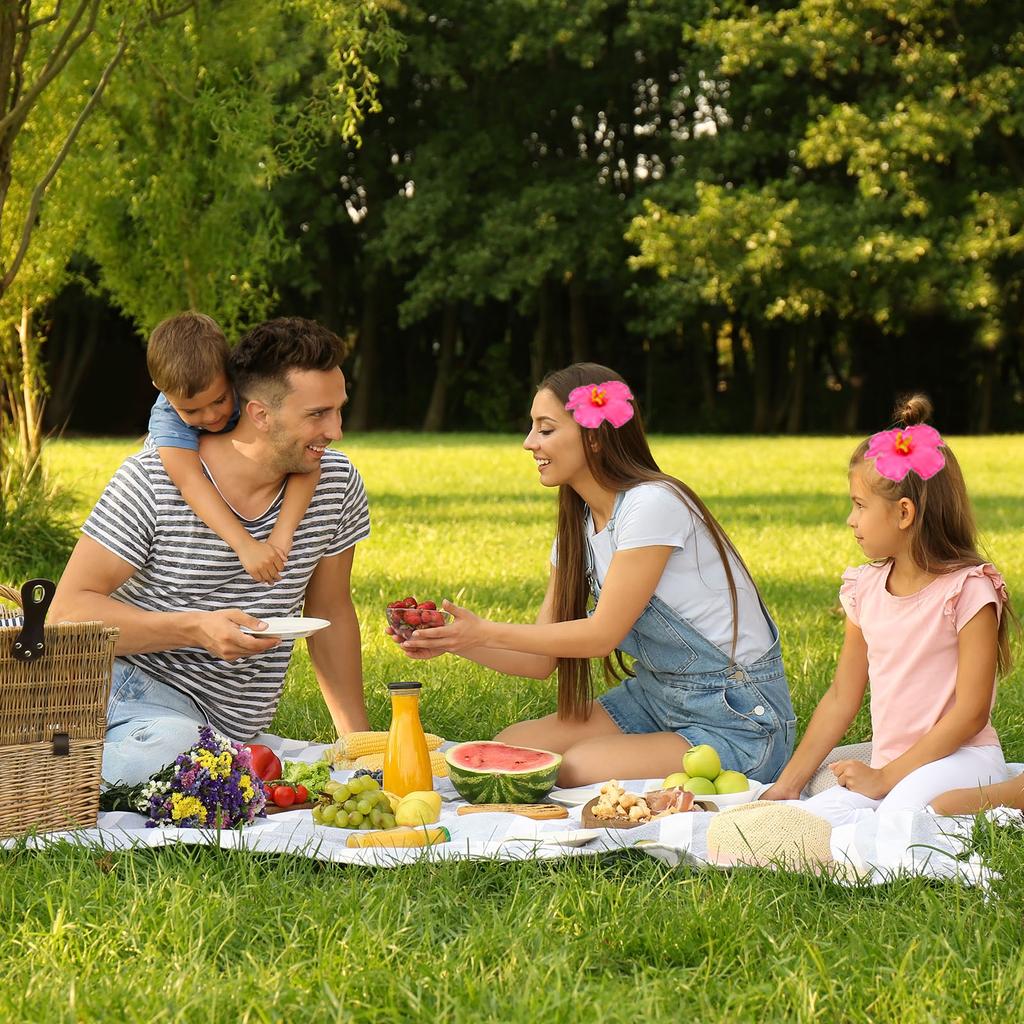 Balení 10 kusů havajských ibiškových květů umělé květiny sponka do vlasů DIY pěnový ibiškový květ pro stolní dekoraci párty výslužky