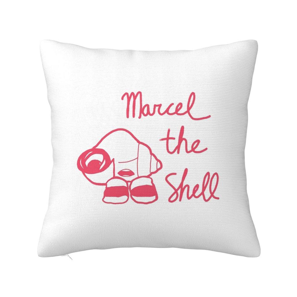 Marcel The Shell Shoes On  Square Pillowcase Cushion Cover Pillow Case Throw Pillow Cover for Home Bedroom Car