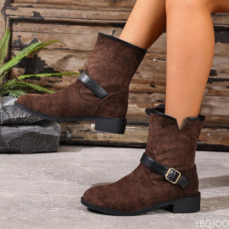 Women's Autumn New Simple Comfortable Retro Boots for Daily Leisure Lightweight Versatile Women's Boots