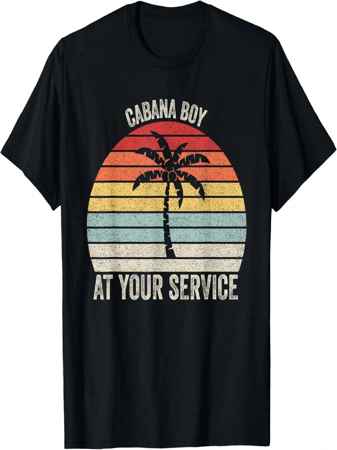 Vintage Retro Cabana Boy At Your Service Shirt Funny Humor T-Shirt S разноцветный