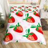 Lovely Carton Strawbery Beding Set King For Girl Ten Red Rose Soft Duvet Cover Set Microfiber Blue Star Yelow Floral Comfortable Quilt Cover