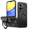 For Xiaomi Poco C85 4G Redmi 15C 6.9 Inches Case Armor Shockproof 360° Rotating Magnetic Holder TPU Frame Plastic Phone Cover