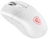 MSI VERSA 300 W WHITE Wireless Gaming Mouse, Lightweight 60g, WiredWireless, Ambidextrous, MS0757
