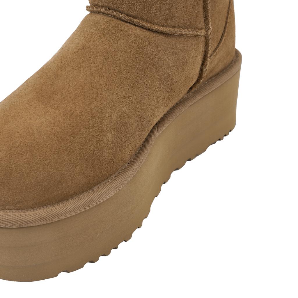 UGG Classici Stivaletti Platform Mini Castagna Scarpe da Ginnastica Marroni da Donna 1134991-CHE