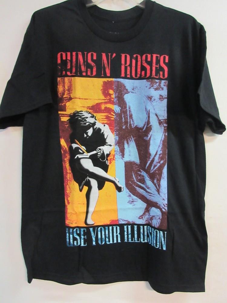 

GUNS n ROSES OFFICIAL MERCH ILLUSION 2024 BAND CONCERT MUSIC LARGE Unisex T-Shirt XXL