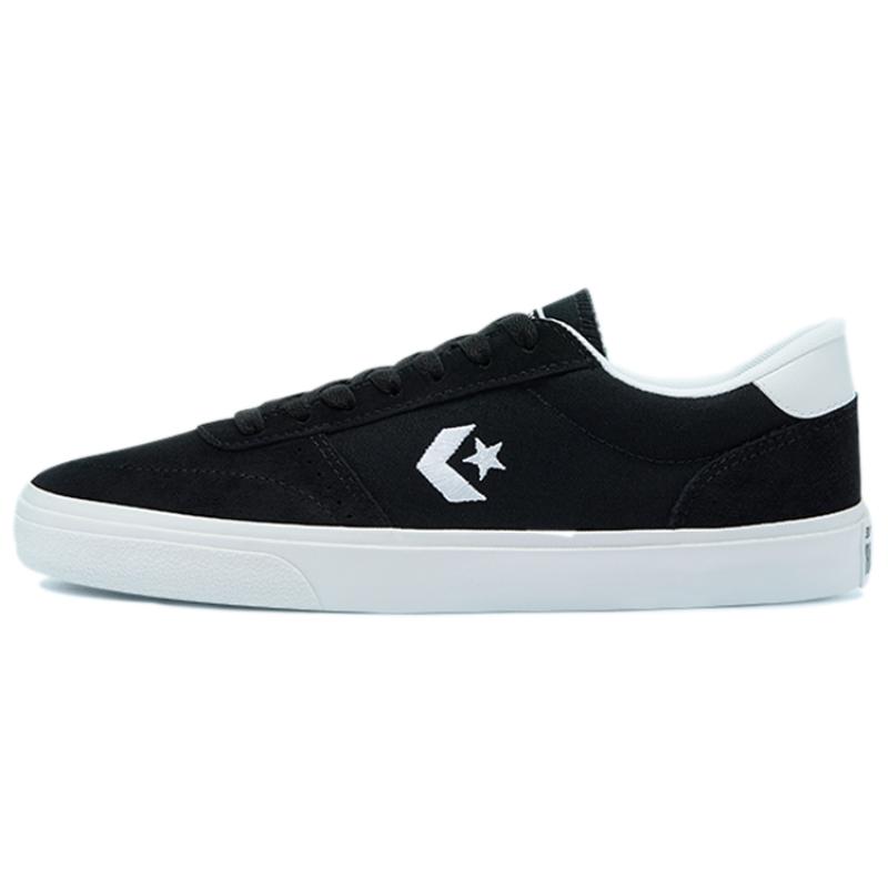 Converse Boulevard Ox Fashion Vintage Anti-Slip Shock Absorption Low-Top Board Shoes Unisex Black