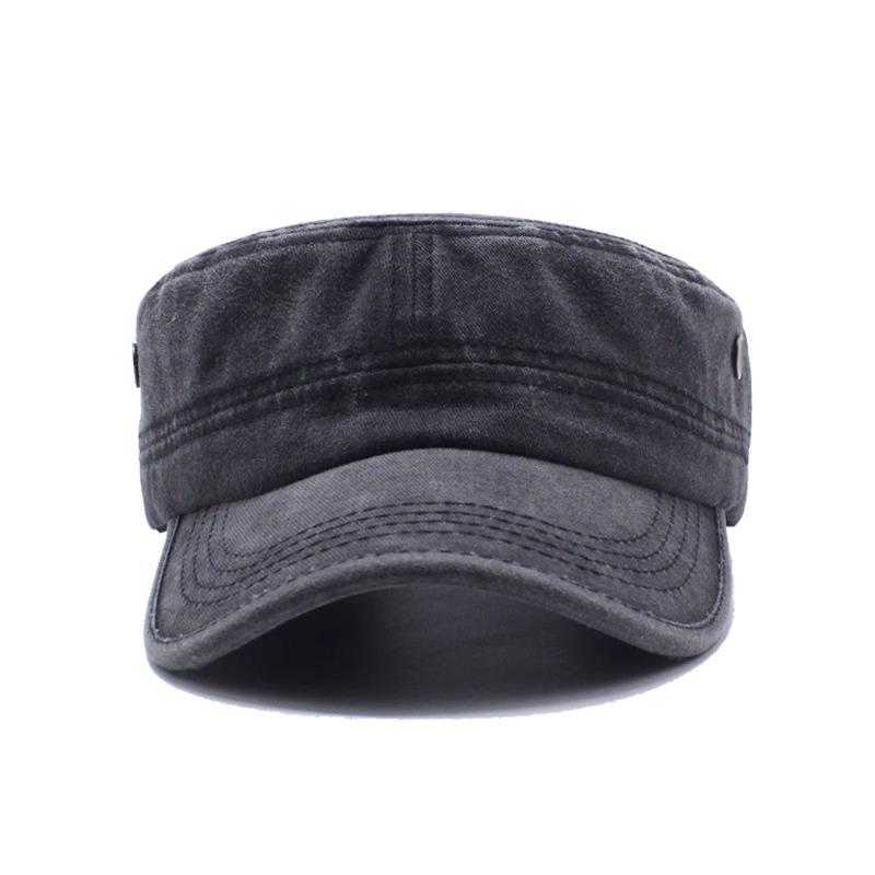 Flat top hat men's trendy baseball cap spring and autumn casual versatile cap outdoor shading breathable sun hat