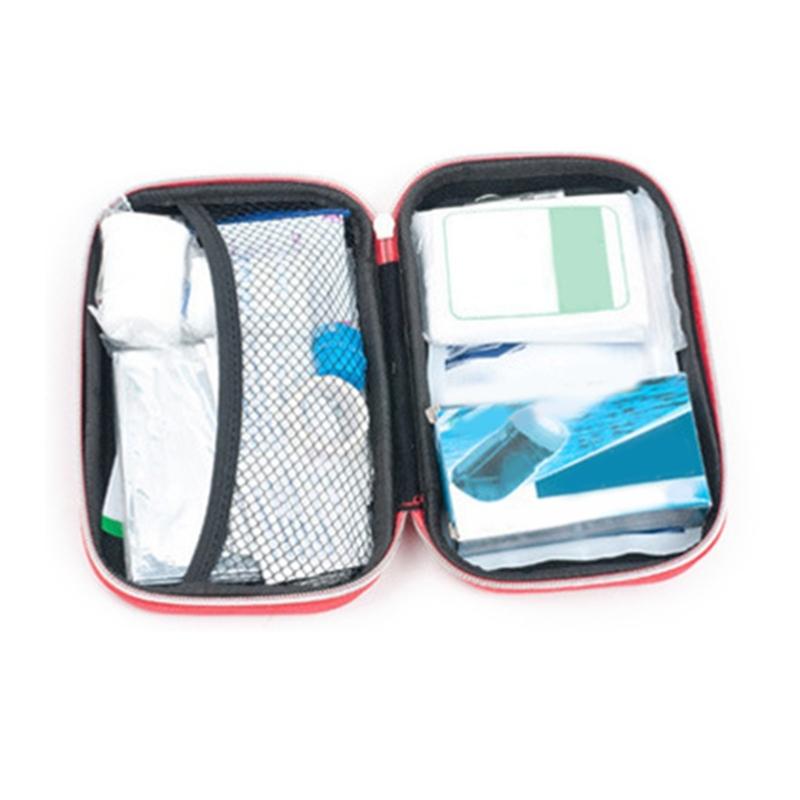 Petite Trousse de Premiers Secours Kits d'Urgence Portables Trousse de Traumatisme Pochette de Médicaments de Voyage pour Voiture, Maison, Camping et Randonnée Durable