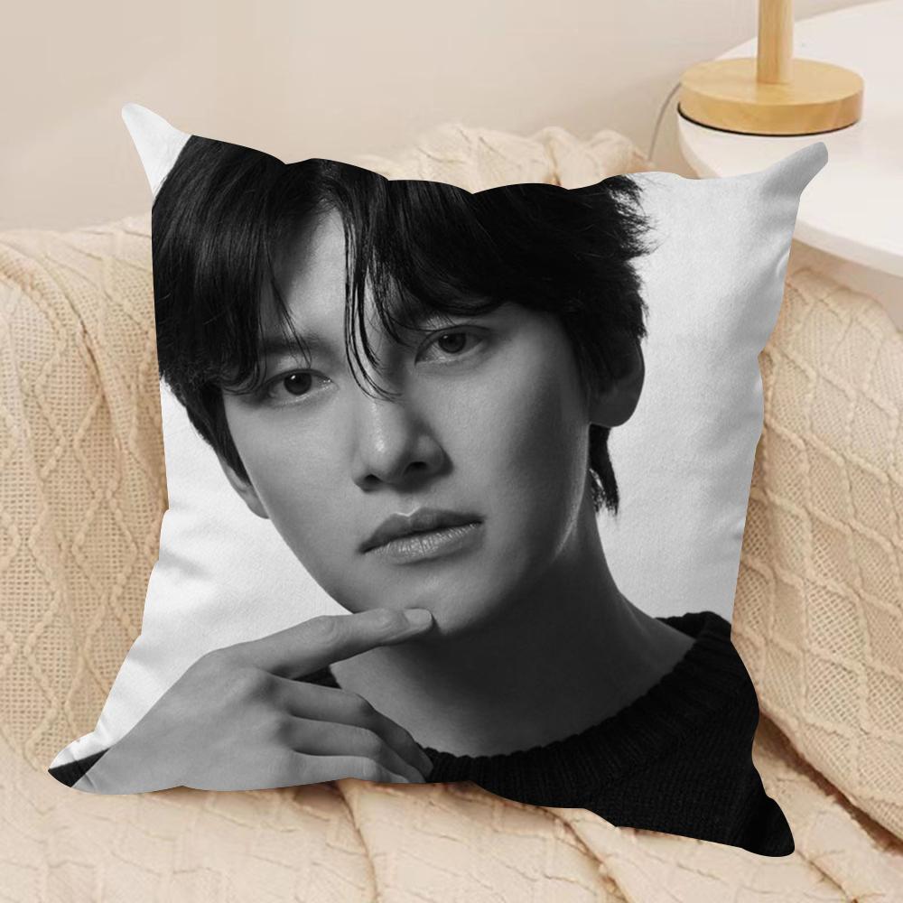JJi CChang Wook Cushion Cover Silky Short Plush DoubleSided Printed Pillow Case for Sofa All Seasons Home Decor Gift