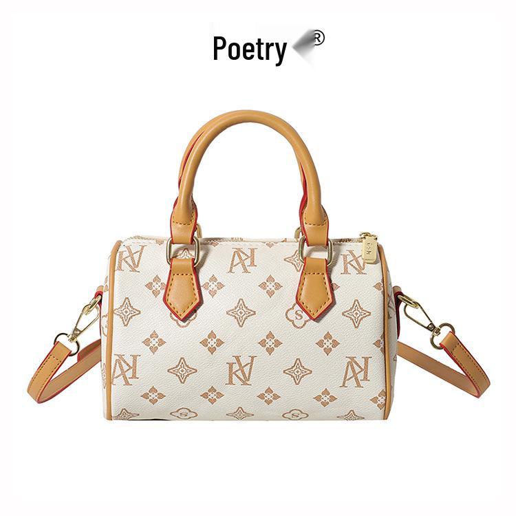 2025 Women's Classic Monogram Boston Pillow Bag - Versatile Fashion Handbag & Crossbody Shoulder Bag