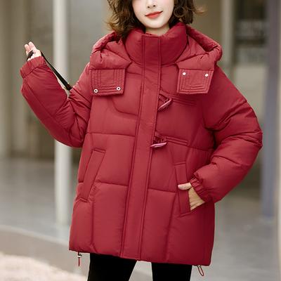 Mode Damen Wintermäntel Kapuzen Dick Warm Lässig Winterjacke Damen Parkas
