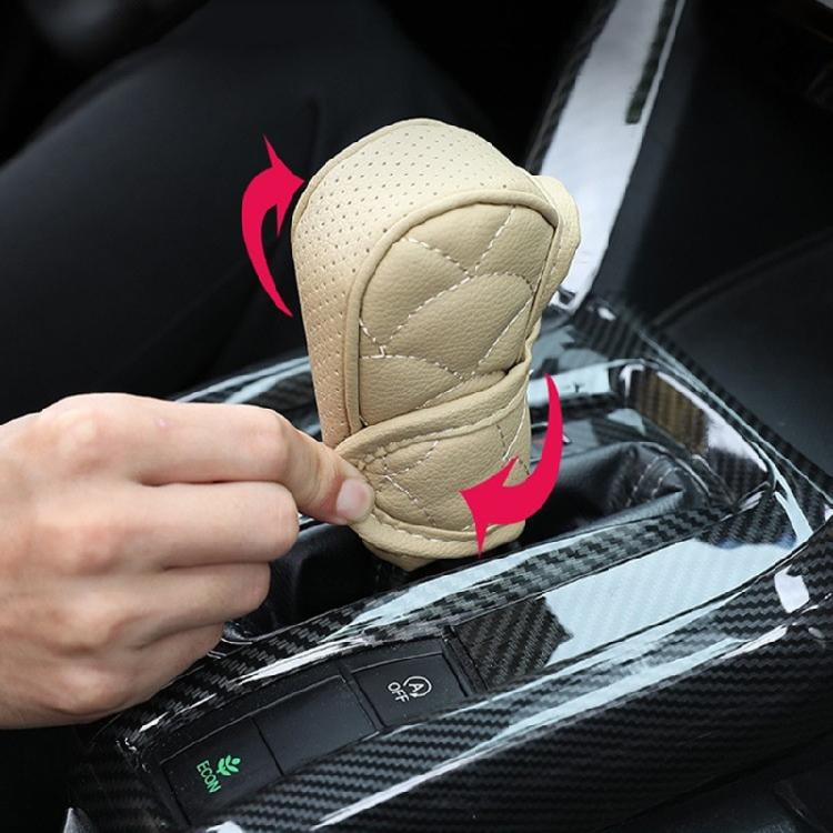 General  Gear Shifts Knob Cover PU Leather Comfortable Shifts Knob Cover Car Interior Accessories for Car & Trucks