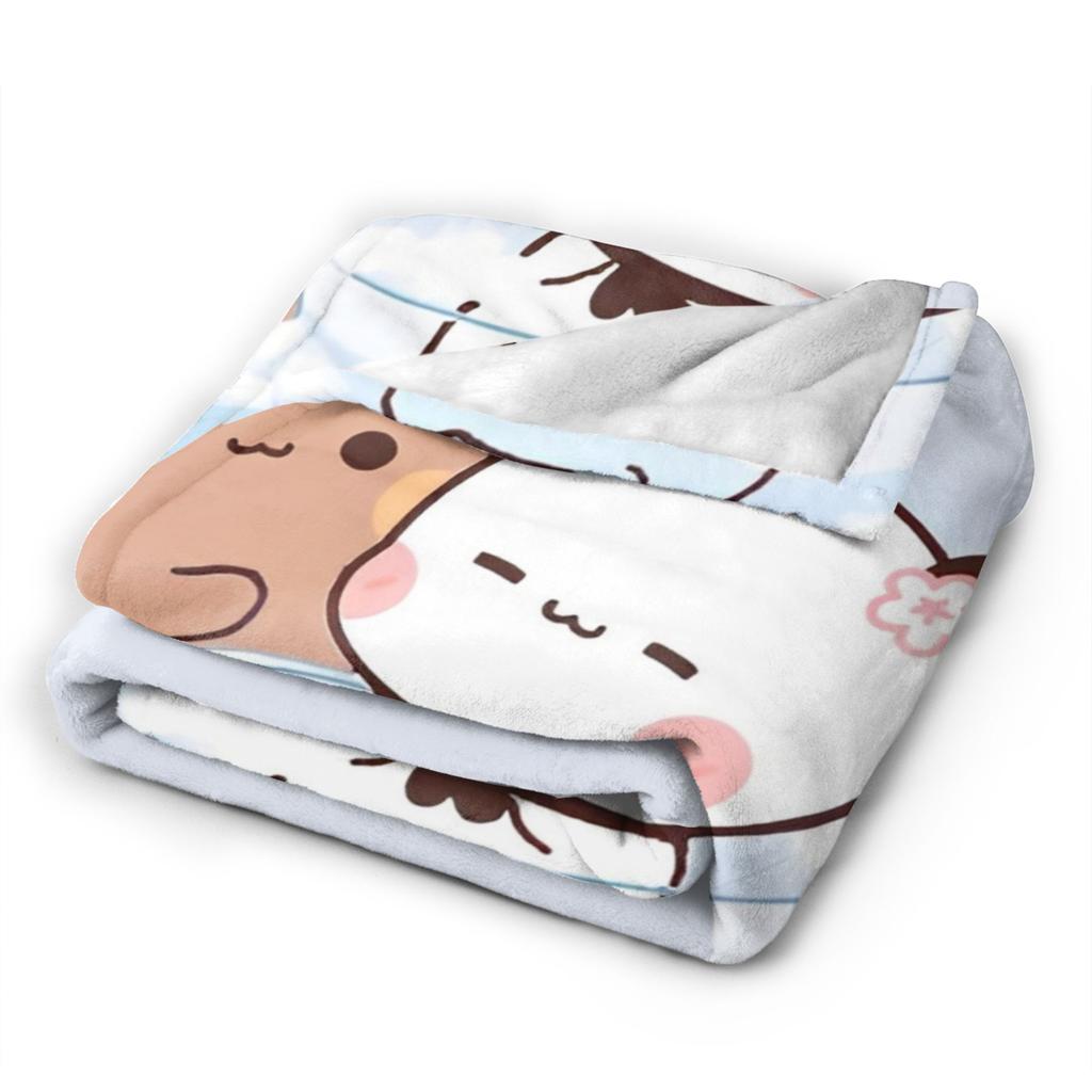 Cute Bubu And Dudu Blankets Fleece  Soft Throw Blanket For Bed Bedspread