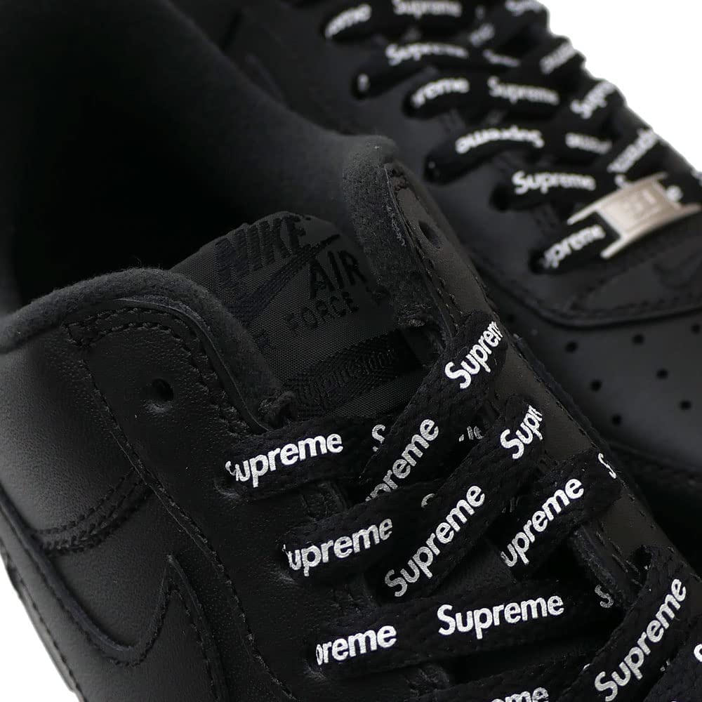 Nike Air Force 1 Low Supreme Mini Cu9225 Box Size 12 Men's Logo, Black,