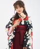 Graduation Ceremony Hakama Easy to 5 Piece Set Hakama Lower Waist for Elementary School Girls Roman [KYOETSU] Set, Dress, (Kimono, Hakama,