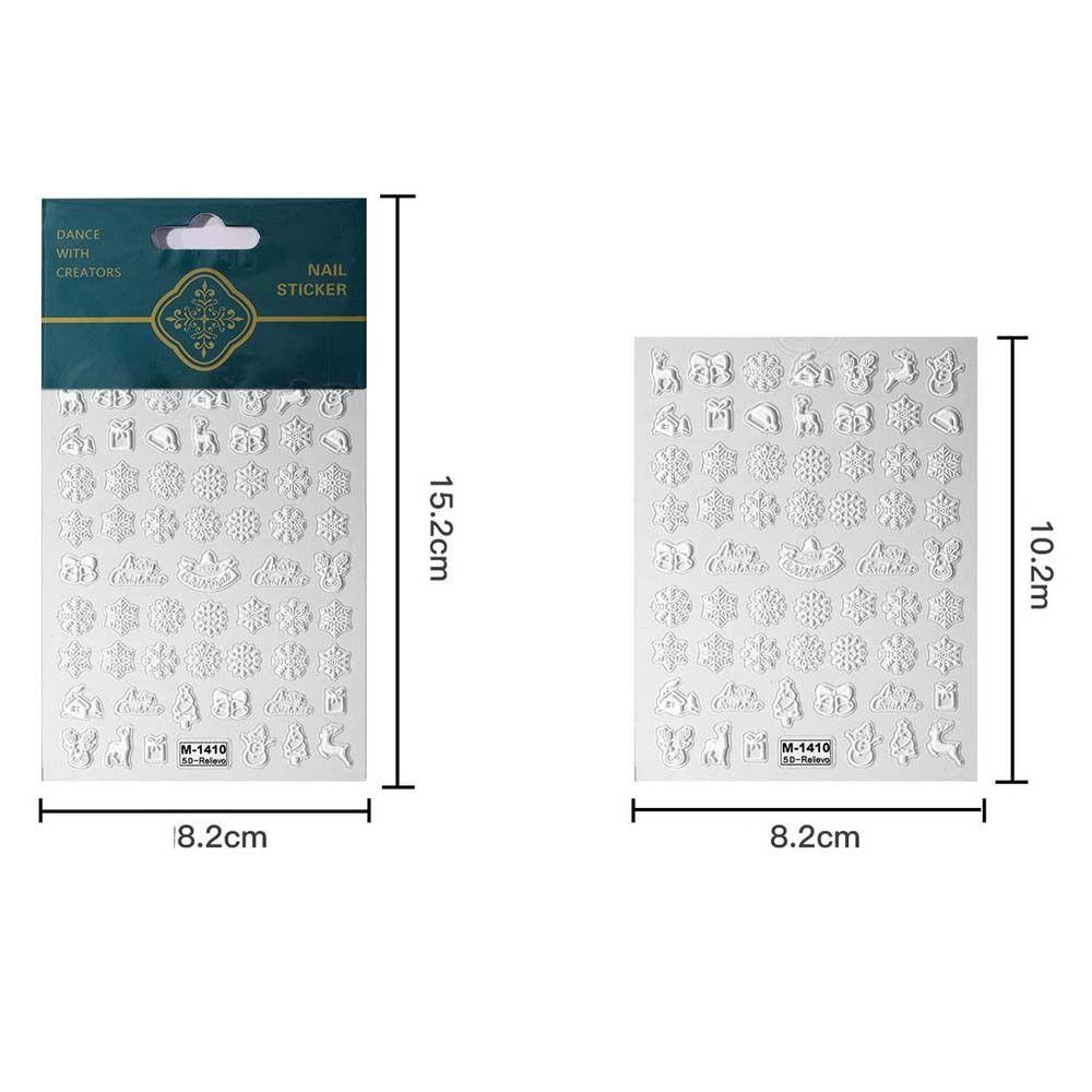 Nail Accessories Christmas Snowflake Nail Stickers Christmas Nail Decorations  Christmas Party