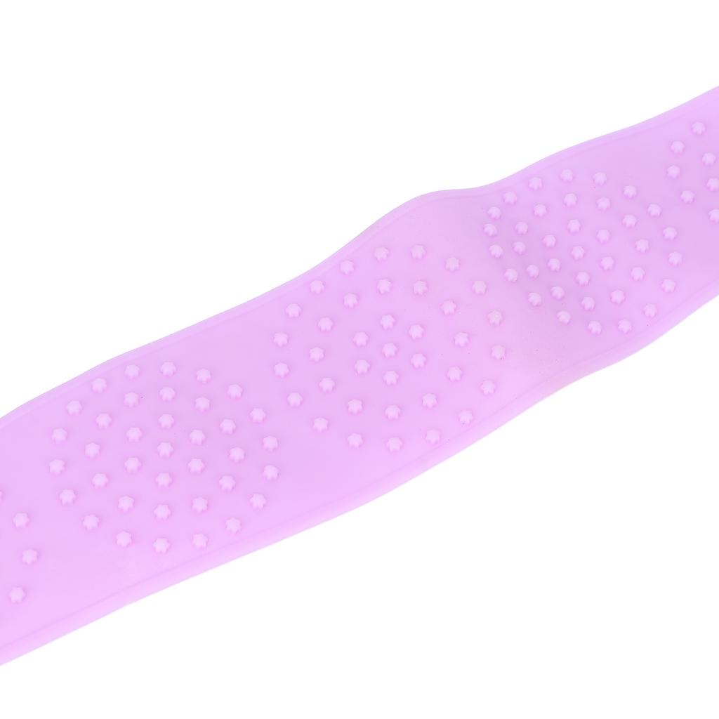Silicone Back Scrubber Double Sided Bath Shower Exfoliating Back Cleaning Belt Strap for Men Women