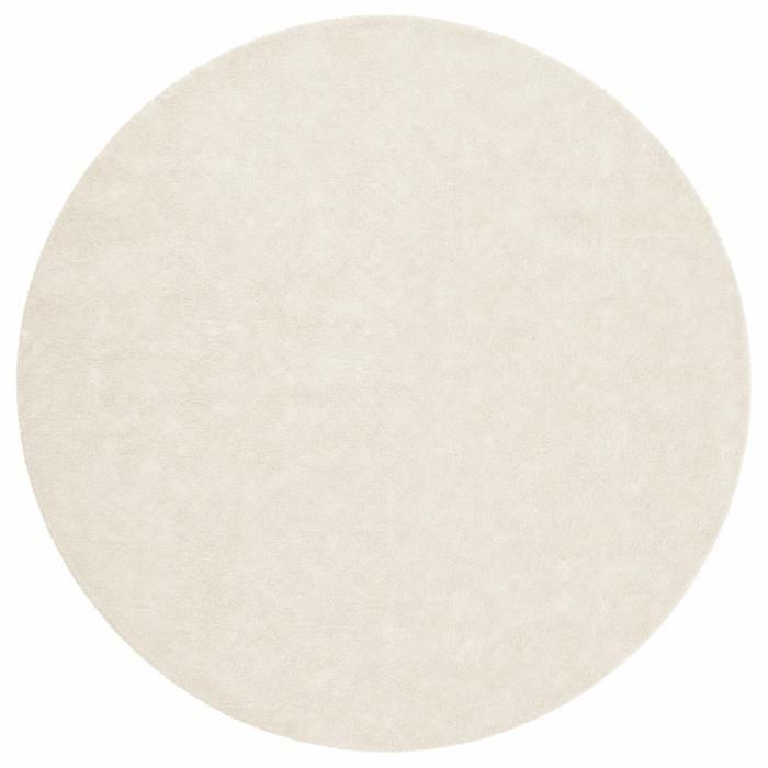 Rug - THE DECO FACTORY - SIBERIE ROUND - Extra-soft Faux Fur - Beige - 120x120 Cm