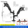 Height-Adjustable Dual Screen Monitor Riser for 24/27/32 Inch Screens
