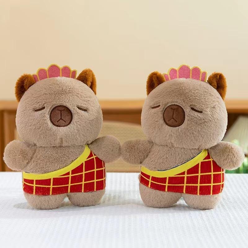 Premium Eight-inch Machine Doll Plush Toy Wedding Throwing and Pushing Event Gift Capybar Doll
