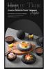 Specialty Meteorite Ball Plate - Japanese Style Creative Tableware with Dry Ice Effect
