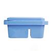 Multifunctional Paint Box Rectangular Blue Palette 3-in-1 Brush Washer Brush Bucket  Oil Painting