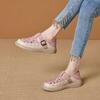 Hollow Bag Head Sandals Women's 2025 Summer New Casual Hole Shoes Soft Leather Retro Woven Breathable Flat-bottomed Soft Single Shoes