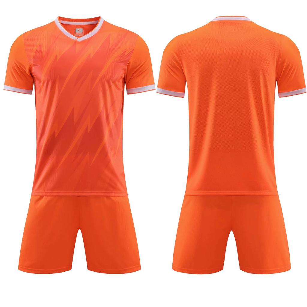 Wholesale New Football Jersey Suit Men's and Women's Short-sleeved Training Jersey Custom Student Game Breathable Quick-drying Football Jersey