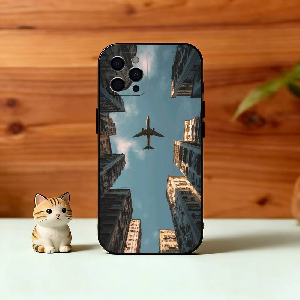 A-airplane Phone Case Silicone Soft For IPhone 17 16 15 14 13 12 11 X XR Plus Pro Max Plus