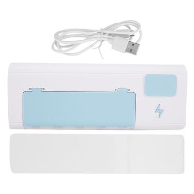 Portaspazzolino UVC Portapacchi da Parete Ricaricabile USB Organizer Senza Fori per il Bagno