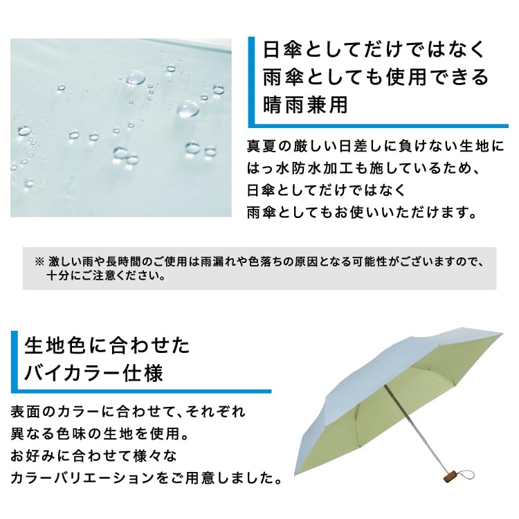 Sun Blackout Inside Folding For [2025] Wpc. Umbrella, Color, Tiny, Umbrella, Commuting, School, Travel, Stylish, Cute, Women, Ladies, 801-12973-102